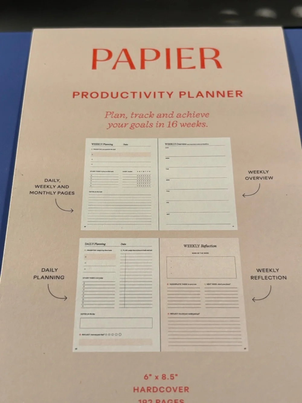 Papier - Start Fresh Every Day Hardcover Journal